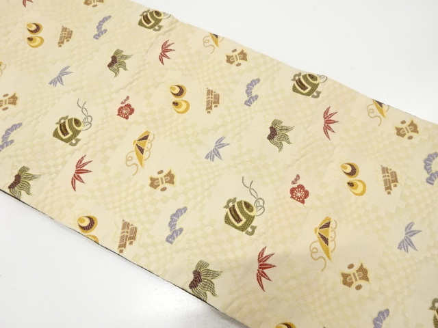 JAPANESE FUKURO OBI / WOVEN SHOCHIKUBAI